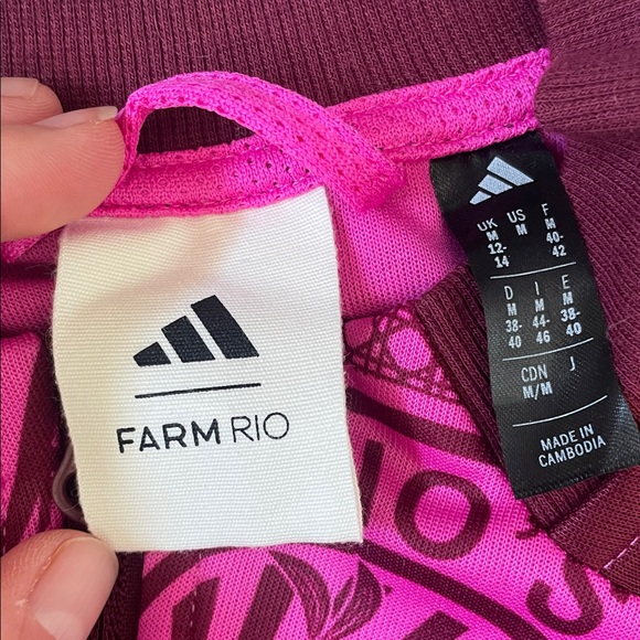 adidas x Farm Rio Track Jacket with Yellow Stripes (rare!) - Picture 5 of 14